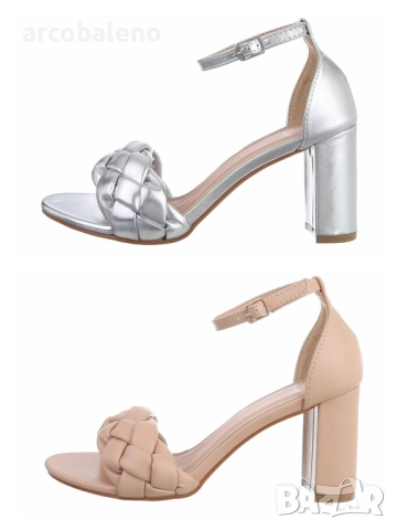 Дамски сандали на висок ток, 2цвята 