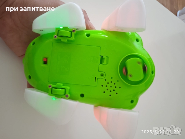 Детски играчки :пистолети, кобур с колан и палка ; Детска играчка Жабок, интерактивна, свети, движи , снимка 13 - Други - 48638653