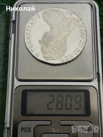 сребърна монета от 1 талер 1780г. Австро-Унгария, РЕСТРАЙК., снимка 3 - Нумизматика и бонистика - 40062615