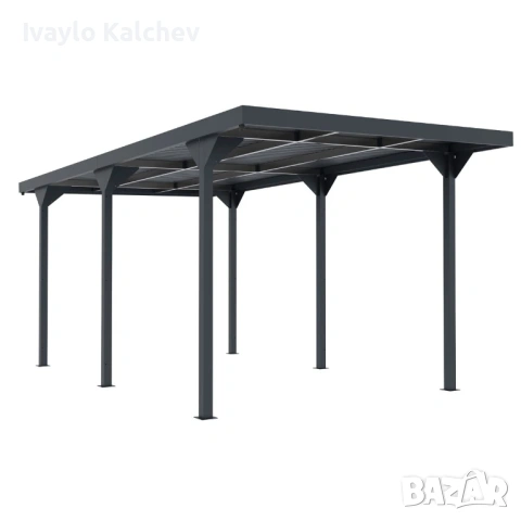 Метален навес за кола (Carport) 287x549x238 см – 1669€ готов модел, снимка 2 - Други - 54354059