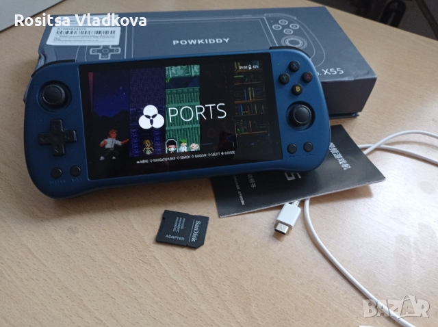 Преносима конзола за ретро игри POWKIDDY X55 , снимка 5 - Други игри и конзоли - 52662208