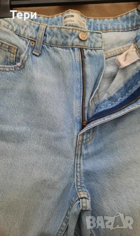 Дамски дънки Bershka Mom jeans, снимка 2 - Къси панталони и бермуди - 56515783