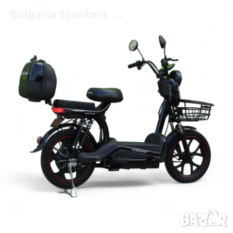 Електрически Мотопед MaxMotors EBZ 18 750W/48V/20Ah - BLACK, снимка 4 - Мотоциклети и мототехника - 50015442