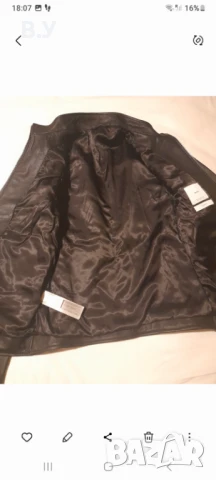 Мъжко кожено яке на Mango, снимка 2 - Якета - 51171044