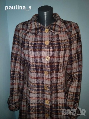 Бутикова селекция, кашмирено палто "container" / голям размер , снимка 4 - Палта, манта - 31093807