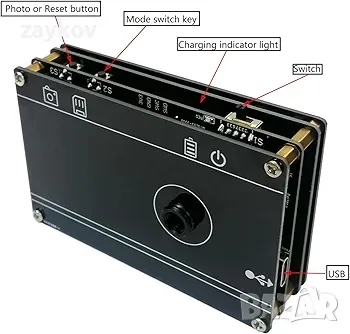 MLX90640 Ръчна безконтактна камера за измерване на температура 3.2-инчов LCD екран, снимка 4 - Друга електроника - 50132758