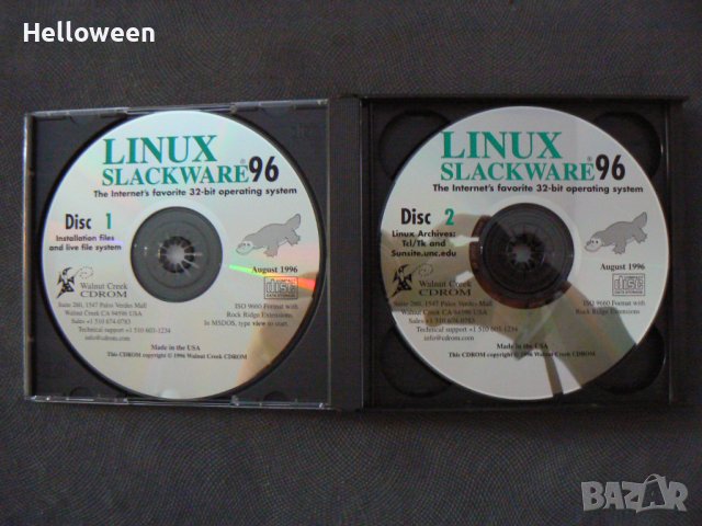 LINUX Slackware 96 - 4 Disc Set, Made in USA - нов, снимка 2 - Други - 42887761