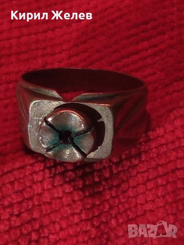 БРОНЗОВ СТАРИНЕН ВИНТИДЖ ПРЪСТЕН АРТ ДЕКО 9929, снимка 2 - Антикварни и старинни предмети - 30275229