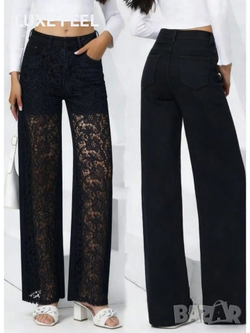 💎Дамски Дънки с Дантела XS до XL