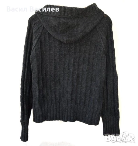 HEMA дамска спортна жилетка с качулка сива, снимка 2 - Жилетки - 51934425