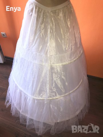 Булчинска рокля №3 - НОВА ! С воал, чанта, ръкавици и венче, снимка 8 - Сватбени рокли - 37367462