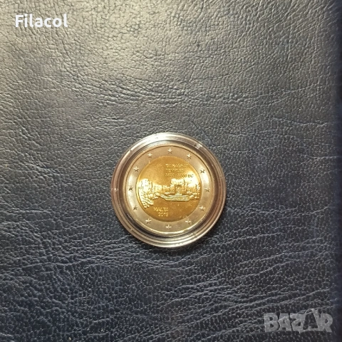 Малта 2 евро 2019 г. Исторически места - Храм Та’ Хаджра UNC