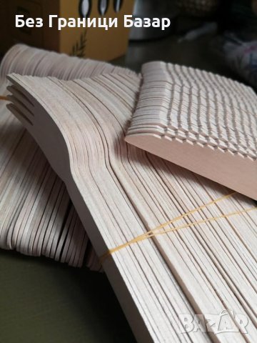 Нов Набор от Дървени Прибори WAD - Леки, Еко, Идеални за Партита!, снимка 8 - Други - 44259518