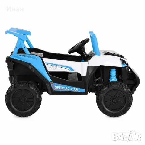 ТОП ЦЕНА!НОВО!Акумулаторен джип/UTV Gobi Go BLUE с 12 V батерия,USB,функция люлеене,дистанцинно, снимка 3 - Детски велосипеди, триколки и коли - 55843807