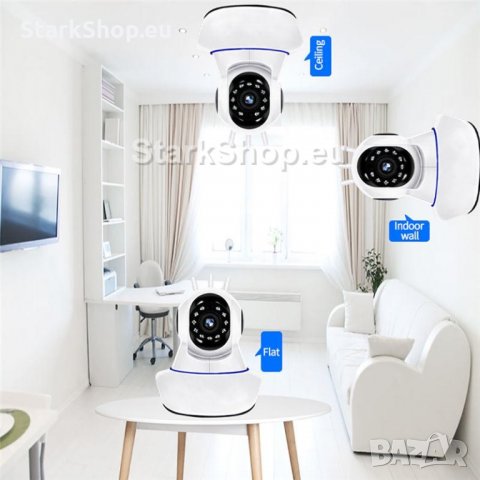  Безжична WiFi камера за видеонаблюдение с три антени, снимка 6 - Камери - 30519469