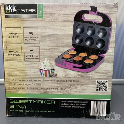 Уреди за печене на сладкиши TECSTAR 3in1
