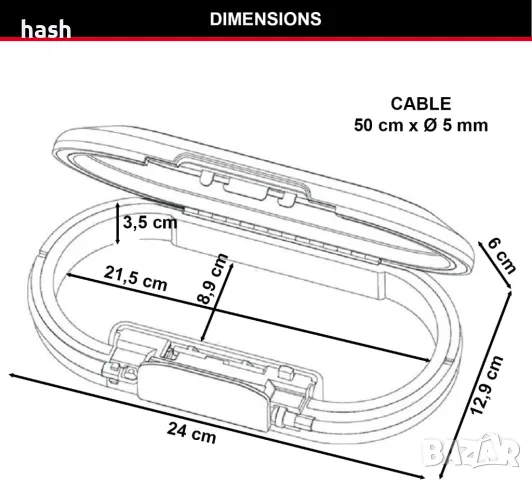 MASTER LOCK Nomade Safe [с комбинация] [с кабел] 5900EURD - Идеален за университет, офис, пътуване, снимка 6 - Други стоки за дома - 49289599