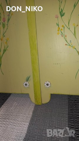 Френски Дървен триптих Ръчно рисуван, снимка 6 - Антикварни и старинни предмети - 39162770