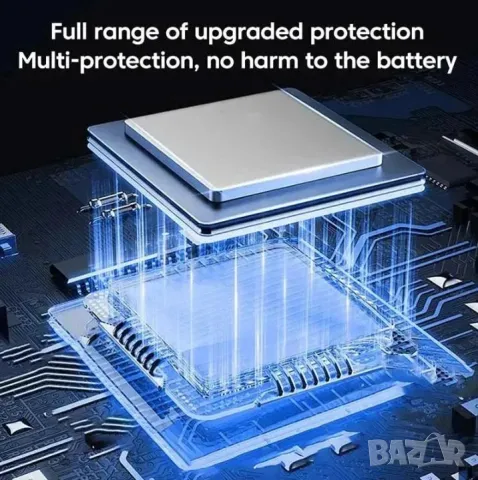 Бързо зареждащо мрежово зарядно за мобилен телефон 120W, с два изхода за USB кабел и два изхода за P, снимка 8 - Резервни части за телефони - 47268500