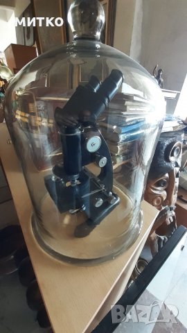 Стар микроскоп 1955 г, снимка 7 - Антикварни и старинни предмети - 37234966