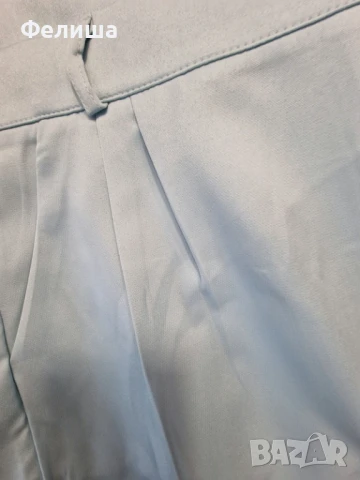 Мъжки Спортно Елегантен Небрежно Модерен Костюм Сияйно Бледо Синьо Сако+Панталон, снимка 10 - Спортни дрехи, екипи - 51007769