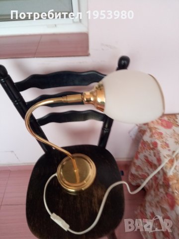 Месингова настолна лампа, снимка 5 - Антикварни и старинни предмети - 31025407