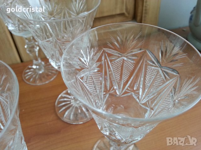 кристални чаши, снимка 2 - Антикварни и старинни предмети - 35590039