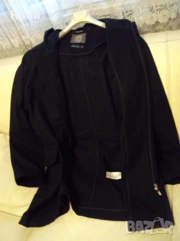 Мъжко зимно палто номер 56  в черен цвят., снимка 7 - Палта - 52482516