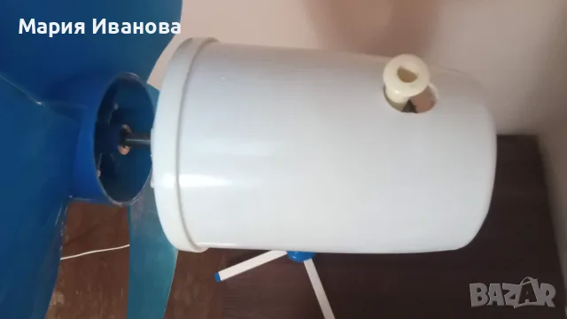 Ретро стоящ вентилатор с вградена нощна лампа, снимка 6 - Вентилатори - 56251891