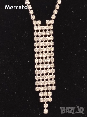 Колие сребристо с камъни АРТ №108  , снимка 3 - Колиета, медальони, синджири - 52307111