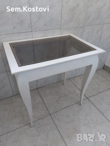 Декоративна дървена винтидж масичка , снимка 2 - Декорация за дома - 54293391