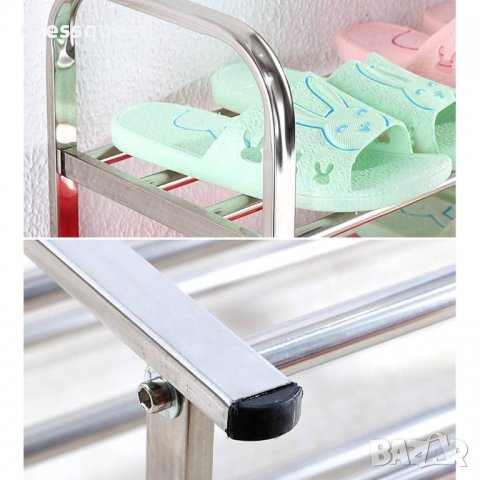 2480 Стелаж за обувки Метален с 5 и 6 рафта, снимка 8 - Други стоки за дома - 30760884