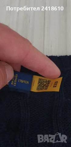 POLO Ralph Lauren Cable Cotton / Knit Mens Size S НОВО! ОРИГИНАЛ! Мъжки Пуловер!, снимка 9 - Пуловери - 48055778
