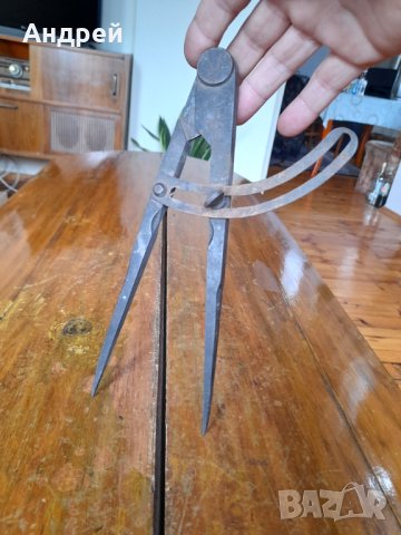 Стар пергел,чертилка, снимка 2 - Други ценни предмети - 42037490