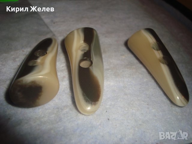 3 КОПЧЕТА / ВИСУЛКИ ЕЛЕМЕНТИ за НАНИЗ за ОГЪРЛИЦА от КАТАЛИН БАКЕЛИТ КРАСИВИ ИМИТИРАЩИ РОГ 29497, снимка 5 - Други - 37685815
