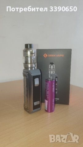 GeekVape Max100 2Kit (Z Sub ohm Tank)+ батерия 21700 Efest 4000mAh, снимка 1 - Вейп без пълнители - 44490648