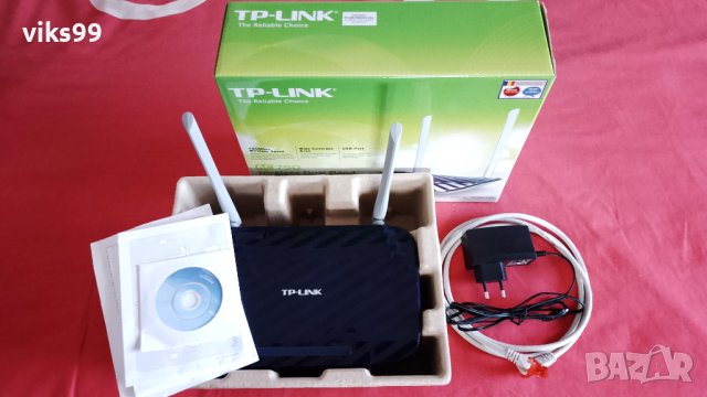 Wi-Fi Рутер TP-Link Archer C20 AC750 Dual Band с USB, снимка 2 - Рутери - 42071250