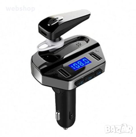 FM Трансмитер TSE-V6 с Handsfree Слушалка и Bluetooth , снимка 3 - Аксесоари и консумативи - 34304276