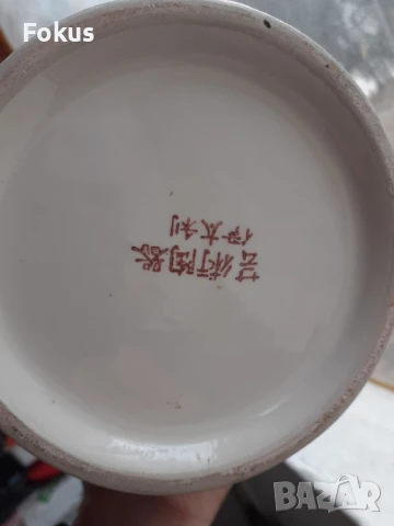 Страхотна голяма японска ваза - порцелан, маркировка, снимка 6 - Антикварни и старинни предмети - 50989519