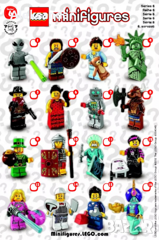 Лего минифигурки серия 1 2 3 4 5 6 7 8 9 10 11 Lego minifigures series, снимка 6 - Конструктори - 36563738