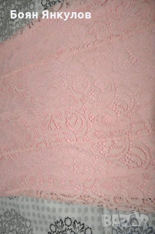 Розова дантелена рокля, снимка 3 - Рокли - 31894245