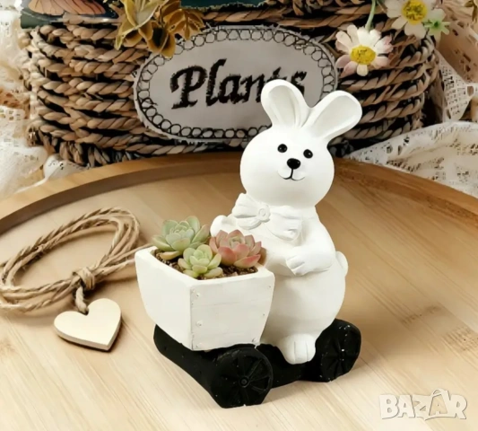 Молд кашпа заек с количка , снимка 6 - Форми - 53088675