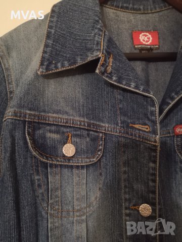 Пролетно дънково яке тъмно синьо М размер, снимка 3 - Якета - 36683706