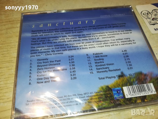 CHRIS CONWAY NEW ORIGINAL CD 2203231118, снимка 11 - CD дискове - 40093454