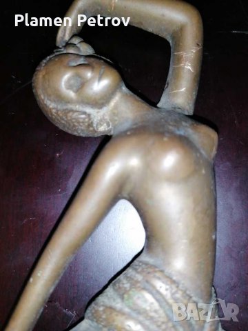 Бронзова статуя , снимка 4 - Антикварни и старинни предмети - 30139624