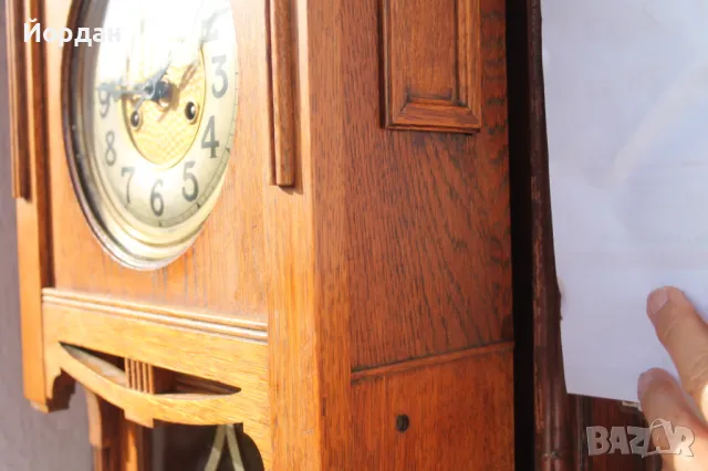 Немски стенен часовник ''Густав Бенкер'', снимка 7 - Антикварни и старинни предмети - 49987926