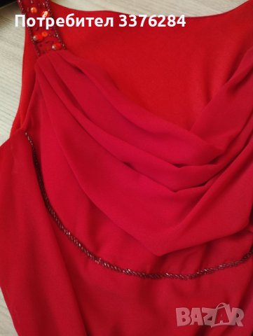 Дамска официална рокля в червен цвят, снимка 5 - Рокли - 40669938