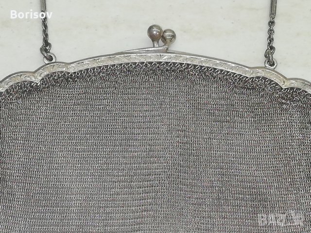 Сребърна дамска чанта-портмоне 1800г, снимка 4 - Антикварни и старинни предмети - 29971186