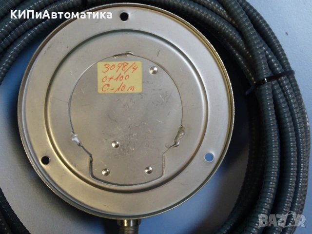 биметален термометър с капилярен датчик(сонда) WEC 3098/4 Ф100mm, 0/+100°C, снимка 6 - Резервни части за машини - 54205381
