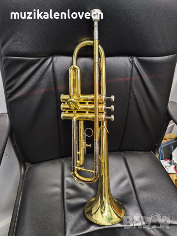 Jupiter B-Flat Trumpet JTR-410 with case - Б Тромпет с твърд куфар и мундщук - ОТЛИЧЕН, снимка 5 - Духови инструменти - 44555024